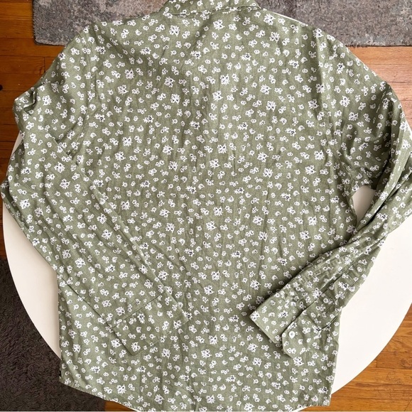 Good Man Brand Men’s Lightweight Cotton Flower Print Button Down Shirt Size XL - Picture 8 of 8